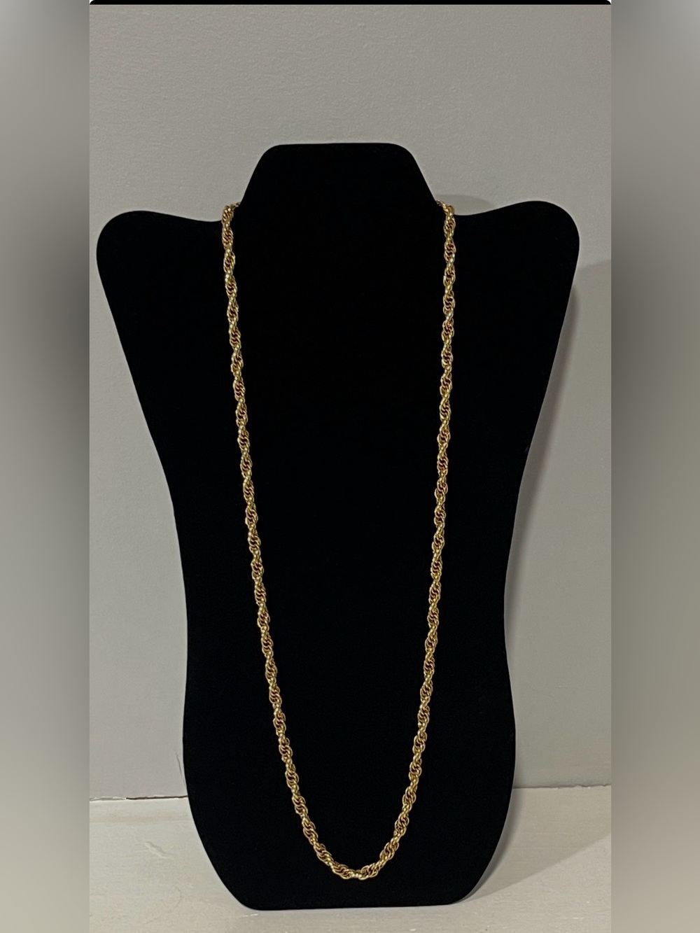 ✨Vintage Givenchy  Gold Tone Rope Chain Luxury Statement Necklace✨
